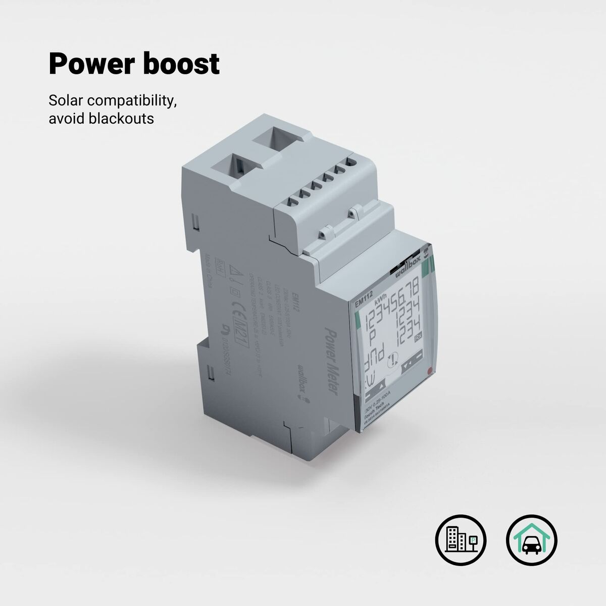 Strømdæmper Power Boost Wallbox 100A/EM112
